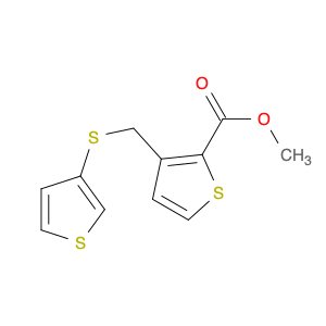 2-Thiophenecarboxylic acid, 3-[(3-thienylthio)methyl]-, methyl ester
