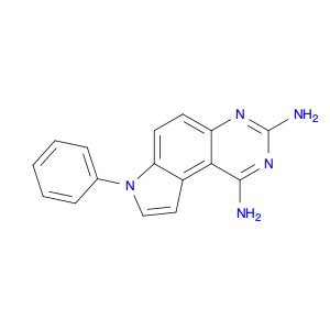 7H-Pyrrolo[3,2-f]quinazoline-1,3-diamine, 7-phenyl-