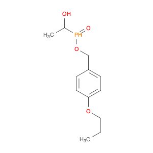 Phosphinic acid, (1-hydroxyethyl)-, (4-propoxyphenyl)methyl ester