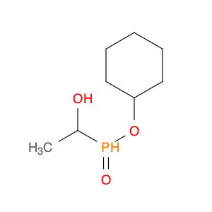 Phosphinic acid, (1-hydroxyethyl)-, cyclohexyl ester
