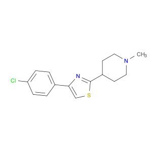 Piperidine, 4-[4-(4-chlorophenyl)-2-thiazolyl]-1-methyl-
