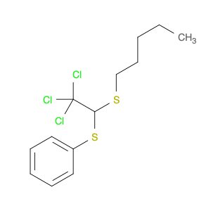 Benzene, [[2,2,2-trichloro-1-(pentylthio)ethyl]thio]-