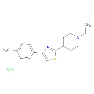 Piperidine, 1-ethyl-4-[4-(4-methylphenyl)-2-thiazolyl]-, hydrochloride