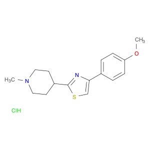 Piperidine, 4-[4-(4-methoxyphenyl)-2-thiazolyl]-1-methyl-, hydrochloride