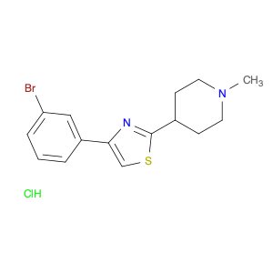 Piperidine, 4-[4-(3-bromophenyl)-2-thiazolyl]-1-methyl-, hydrochloride