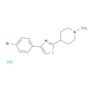 Piperidine, 4-[4-(4-bromophenyl)-2-thiazolyl]-1-methyl-, hydrochloride