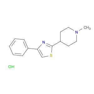 Piperidine, 1-methyl-4-(4-phenyl-2-thiazolyl)-, hydrochloride