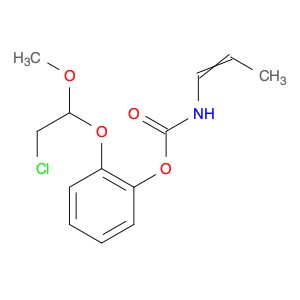 Carbamic acid, 1-propenyl-, 2-(2-chloro-1-methoxyethoxy)phenyl ester