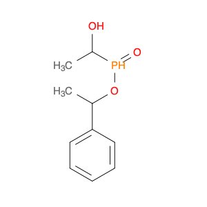 Phosphinic acid, (1-hydroxyethyl)-, 1-phenylethyl ester