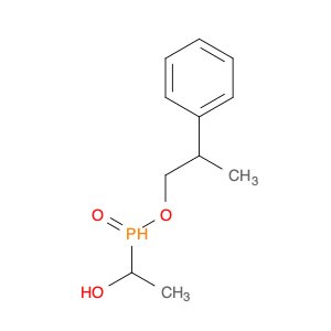 Phosphinic acid, (1-hydroxyethyl)-, 2-phenylpropyl ester