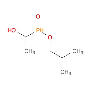 Phosphinic acid, (1-hydroxyethyl)-, 2-methylpropyl ester
