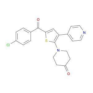 4-Piperidinone, 1-[5-(4-chlorobenzoyl)-3-(4-pyridinyl)-2-thienyl]-