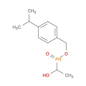 Phosphinic acid, (1-hydroxyethyl)-, [4-(1-methylethyl)phenyl]methyl ester