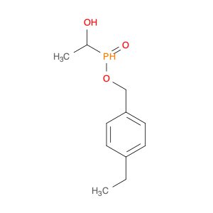 Phosphinic acid, (1-hydroxyethyl)-, (4-ethylphenyl)methyl ester
