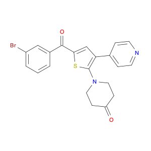 4-Piperidinone, 1-[5-(3-bromobenzoyl)-3-(4-pyridinyl)-2-thienyl]-