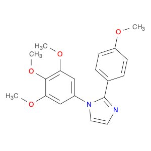 1H-Imidazole, 2-(4-methoxyphenyl)-1-(3,4,5-trimethoxyphenyl)-