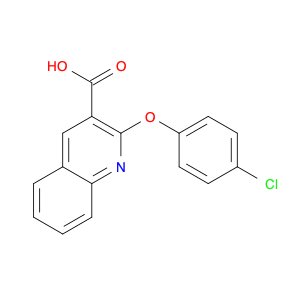 3-Quinolinecarboxylic acid, 2-(4-chlorophenoxy)-