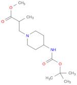 Methyl 3-(4-((tert-butoxycarbonyl)amino)piperidin-1-yl)-2-methylpropanoate