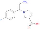 1-(2-Amino-1-(4-fluorophenyl)ethyl)pyrrolidine-3-carboxylic acid