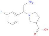 3-Pyrrolidinecarboxylicacid, 1-[2-amino-1-(3-fluorophenyl)ethyl]-