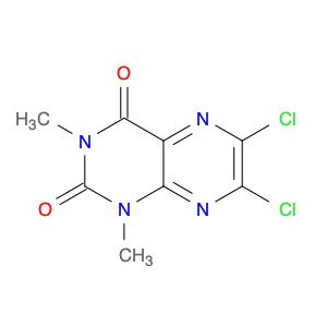 2,4(1H,3H)-Pteridinedione, 6,7-dichloro-1,3-dimethyl-