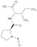 (2S,3S)-3-methyl-2-[[(2S)-1-nitrosopyrrolidine-2-carbonyl]amino]pentanoic acid