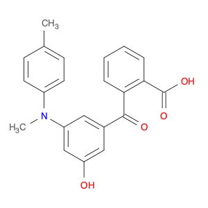 Benzoic acid, 2-[3-hydroxy-5-[methyl(4-methylphenyl)amino]benzoyl]-