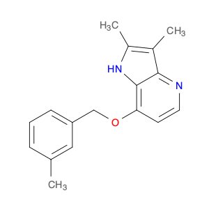1H-Pyrrolo[3,2-b]pyridine, 2,3-dimethyl-7-[(3-methylphenyl)methoxy]-
