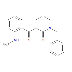 2-Piperidinone, 3-[2-(methylamino)benzoyl]-1-(phenylmethyl)-