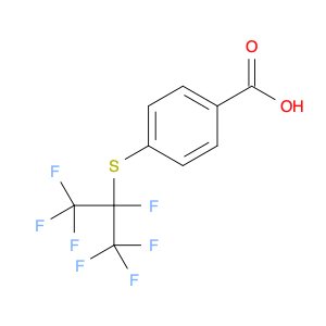 Benzoic acid, 4-[[1,2,2,2-tetrafluoro-1-(trifluoromethyl)ethyl]thio]-