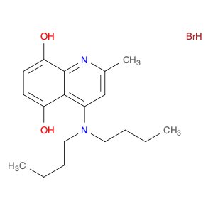 5,8-Quinolinediol, 4-(dibutylamino)-2-methyl-, hydrobromide