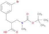 2-(3-Bromobenzyl)-3-((tert-butoxycarbonyl)(methyl)amino)propanoic acid