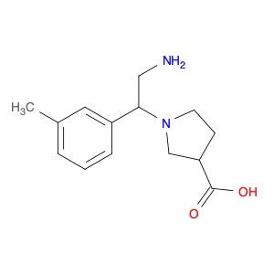 1-(2-Amino-1-m-tolyl-ethyl)-pyrrolidine-3-carboxylic acid