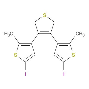 3,3':4',3''-Terthiophene, 2',5'-dihydro-5,5''-diiodo-2,2''-dimethyl-