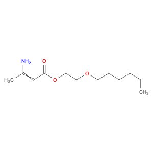 2-Butenoic acid, 3-amino-, 2-(hexyloxy)ethyl ester