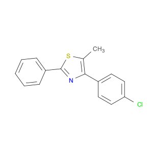 Thiazole, 4-(4-chlorophenyl)-5-methyl-2-phenyl-