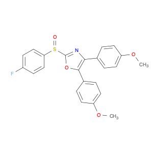 Oxazole, 2-[(4-fluorophenyl)sulfinyl]-4,5-bis(4-methoxyphenyl)-