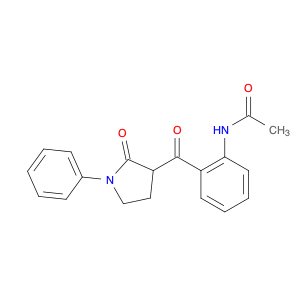 Acetamide, N-[2-[(2-oxo-1-phenyl-3-pyrrolidinyl)carbonyl]phenyl]-