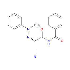 Benzamide, N-[cyano(methylphenylhydrazono)acetyl]-