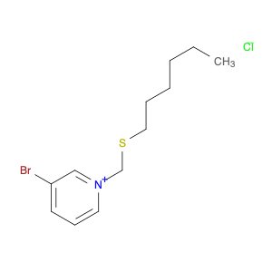 Pyridinium, 3-bromo-1-[(hexylthio)methyl]-, chloride