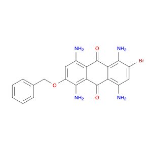 1,4,5,8-Tetraamino-2-(benzyloxy)-6-bromoanthracene-9,10-dione