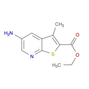Thieno[2,3-b]pyridine-2-carboxylic acid, 5-amino-3-methyl-, ethyl ester