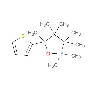 1-Oxa-2-silacyclopentane, 2,2,3,3,4,4,5-heptamethyl-5-(2-thienyl)-