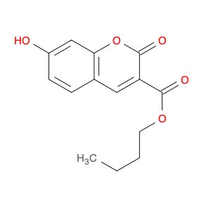 2H-1-Benzopyran-3-carboxylic acid, 7-hydroxy-2-oxo-, butyl ester