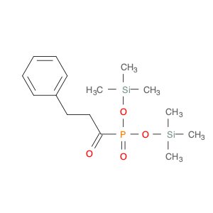 Phosphonic acid, (1-oxo-3-phenylpropyl)-, bis(trimethylsilyl) ester