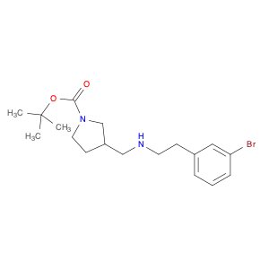1-Pyrrolidinecarboxylicacid, 3-[[[2-(3-bromophenyl)ethyl]amino]methyl]-, 1,1-dimethylethyl ester