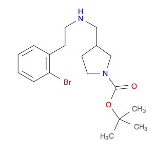 1-Pyrrolidinecarboxylicacid, 3-[[[2-(2-bromophenyl)ethyl]amino]methyl]-, 1,1-dimethylethyl ester