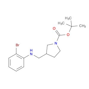 1-Pyrrolidinecarboxylicacid, 3-[[(2-bromophenyl)amino]methyl]-, 1,1-dimethylethyl ester