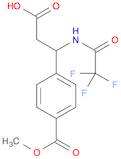 3-[4-(METHOXYCARBONYL)PHENYL]-3-[(2,2,2-TRIFLUOROACETYL)AMINO]PROPANOIC ACID