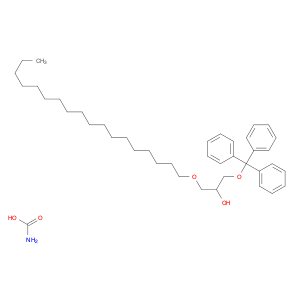 Ethanol, 1-[(octadecyloxy)methyl]-2-(triphenylmethoxy)-, carbamate